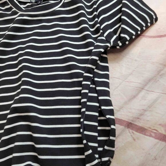 Iris stripped asymmetrical dress L - Picture 6 of 7